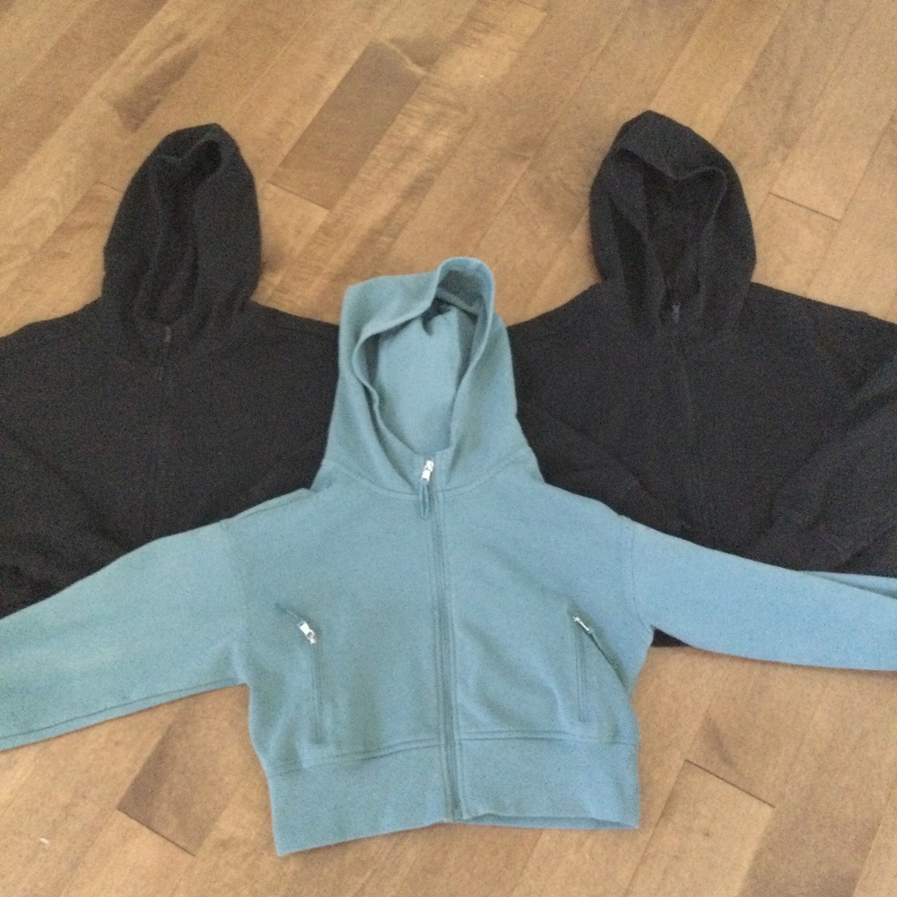 Girls cropped zip up hoodies (3pc)